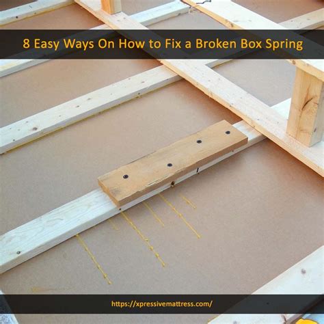 how to fix a bent metal box spring|box spring repair.